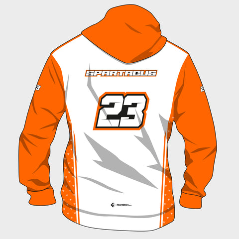 Marcus Simpson - Spartacus Hoodie (Orange and White)