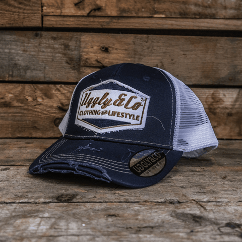 Night Blue & Gold Diamond Cap