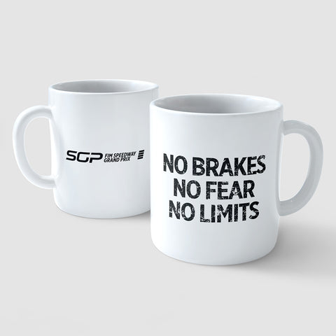 Speedway GP Mug - No Brakes, No Fear, No Limits Design