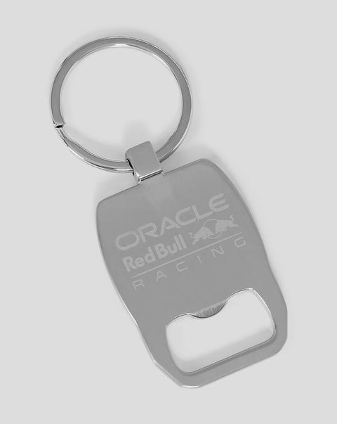 Oracle Red Bull Racing Bottle Opener Keyring - Silver