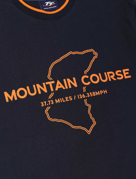 TT Races Mountain Course Wordmark T-Shirt - Navy