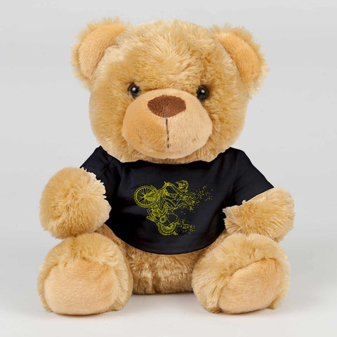 Speedway GP Teddy Bear - Yellow Geometric design