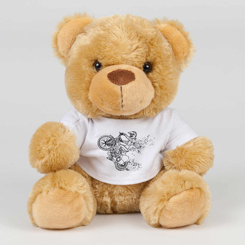 Speedway GP Teddy Bear - Black Geometric design