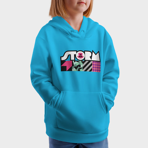 Storm Stacey 2024 Kids Hoodie Blue