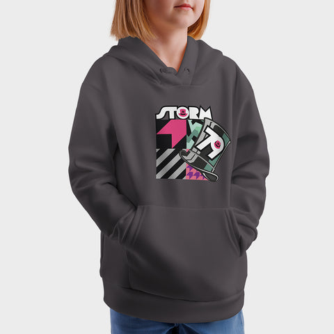 Storm Stacey 2024 Kids Hoodie Grey