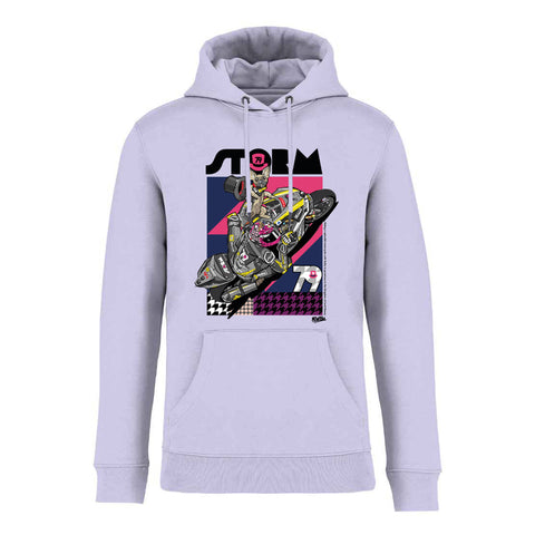 Storm Stacey Cartoon Bike Hoodie - Lilac