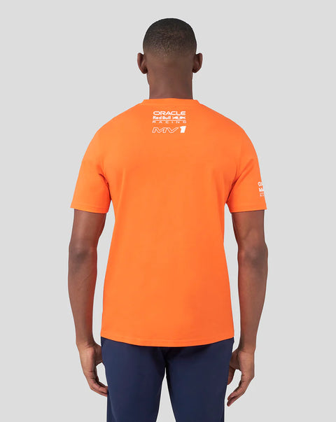 Oracle Red Bull Racing Unisex Driver Max Verstappen T-Shirt - Exotic Orange
