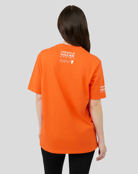 Oracle Red Bull Racing Unisex Driver Max Verstappen T-Shirt - Exotic Orange