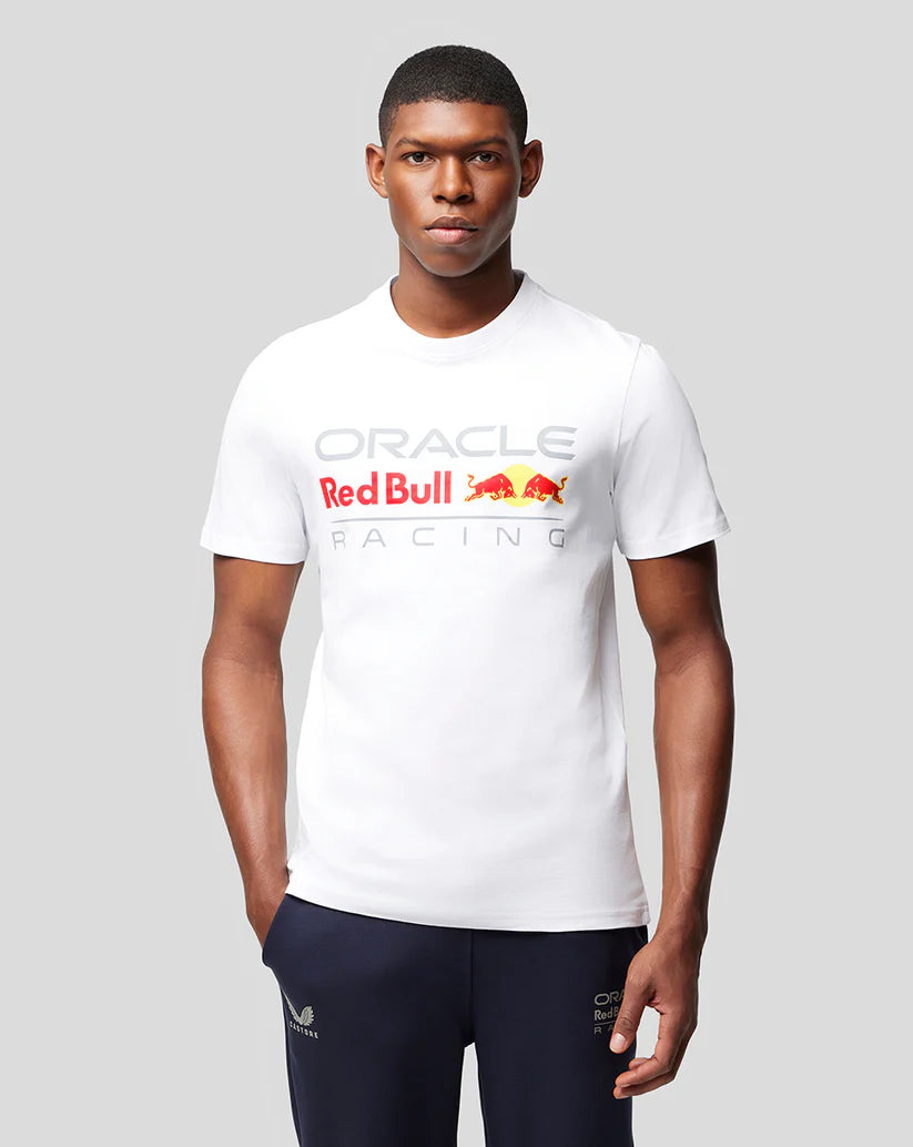 Oracle Red Bull Racing Unisex Large Front Logo T-Shirt - White – Fan Merch
