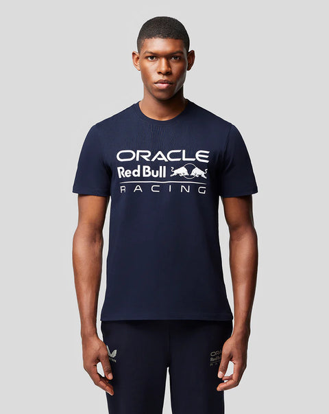 Oracle Red Bull Racing Unisex Large Front Logo T-Shirt - Night Sky