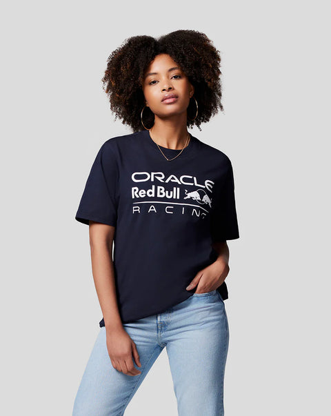 Oracle Red Bull Racing Unisex Large Front Logo T-Shirt - Night Sky