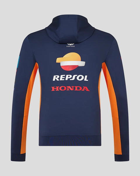 Unisex Honda HRC Repsol Zip Up Hoodie - Black Iris