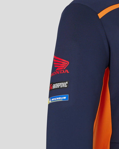 Unisex Honda HRC Repsol Zip Up Hoodie - Black Iris