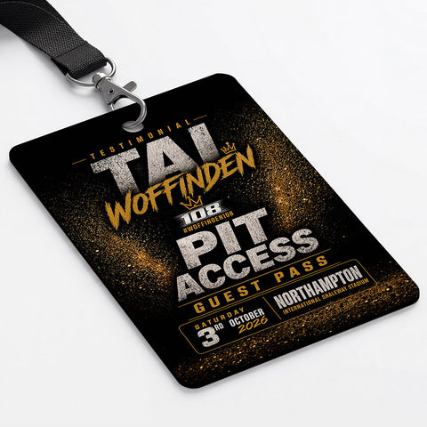 Tai Woffinden VIP Pit Access Pass