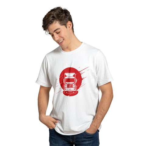 Truck in Circle Design T-Shirt