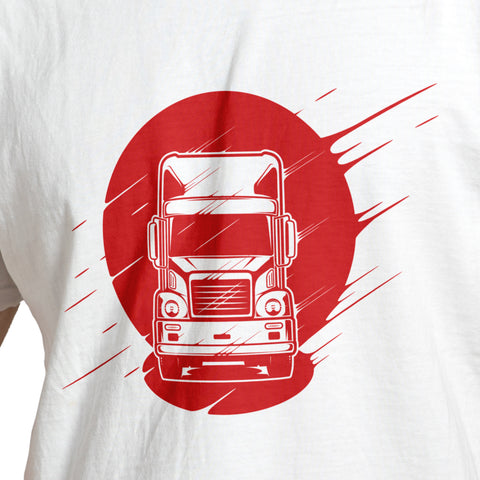 Truck in Circle Design T-Shirt