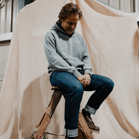 Blue Diamond Acid Wash Hoodie