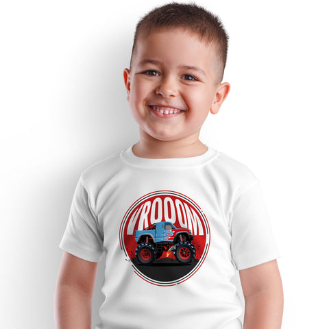 Vroom Monster Truck Kids T-Shirt