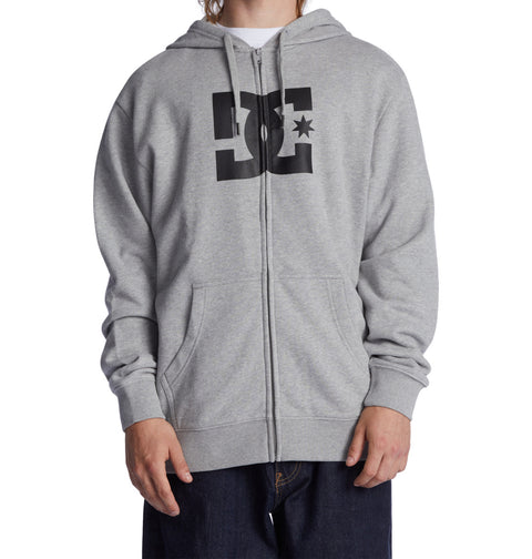 DC Star - Zip-Up Hoodie for Men (Grey)