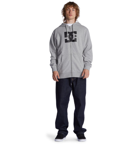 DC Star - Zip-Up Hoodie for Men (Grey)