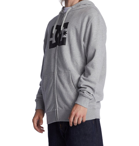 DC Star - Zip-Up Hoodie for Men (Grey)