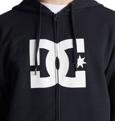 DC Star - Zip-Up Hoodie for Men (Black)