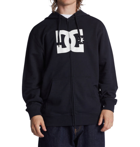 DC Star - Zip-Up Hoodie for Men (Black)