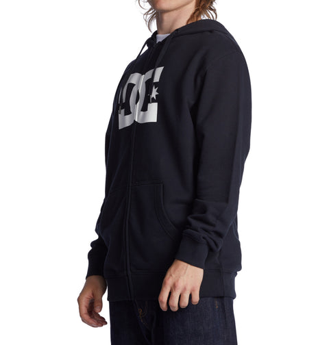 DC Star - Zip-Up Hoodie for Men (Black)