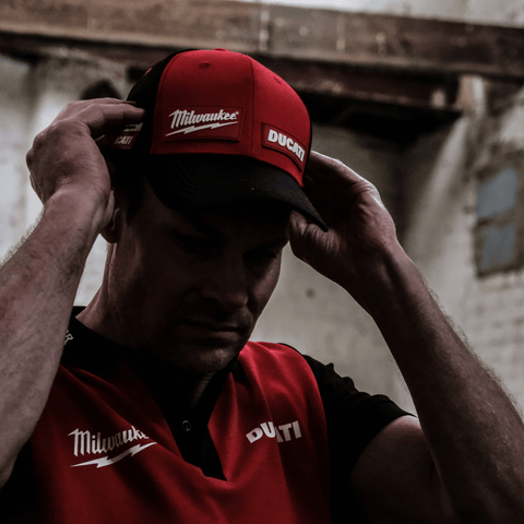 Milwaukee Tools ® x DUCATI ® Team-Wear Trucker Hat (Fan Merch)