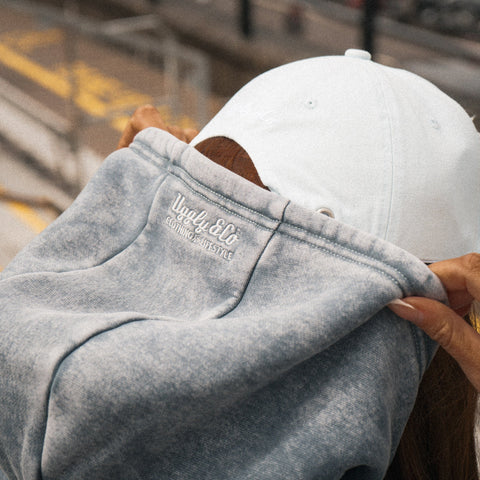 Blue Diamond Acid Wash Hoodie