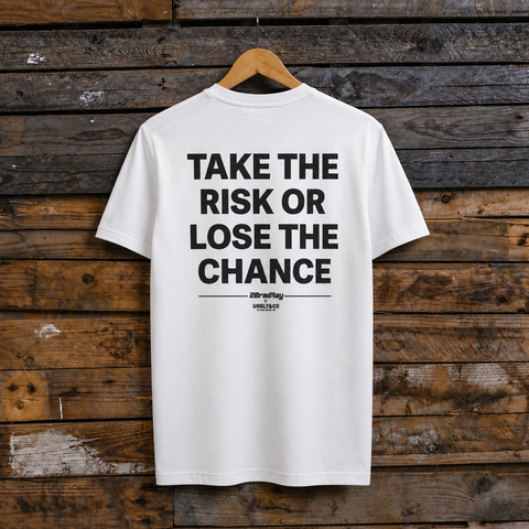 White Bradley Ray 'Take the Risk' T-Shirt