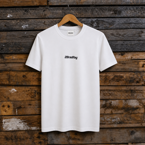 White Bradley Ray 'Take the Risk' T-Shirt