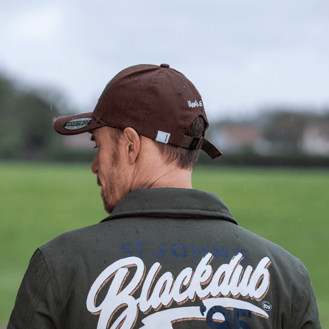 Brown 'Aviation' Diamond Trucker Hat