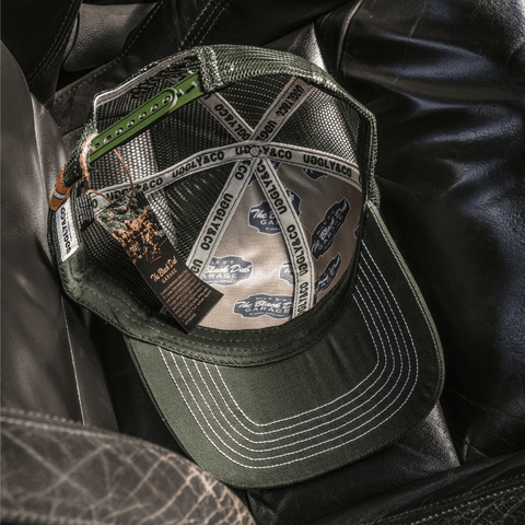 Green & Beige Garage Cap