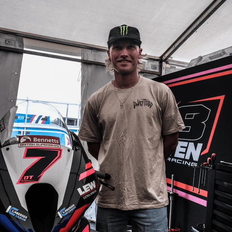 Davey Todd ‘Lightning Bolt’ Beige Tee