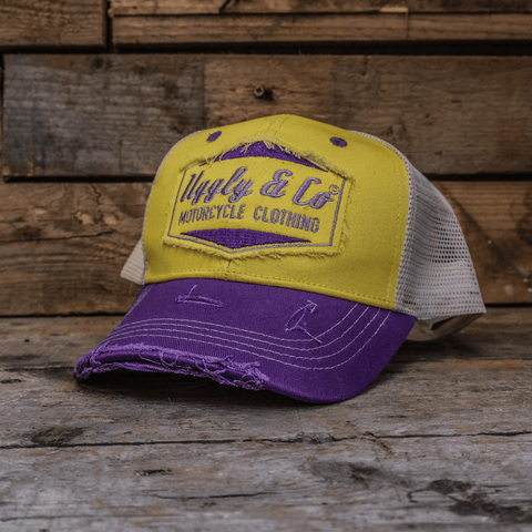 Yellow & Purple Diamond Cap