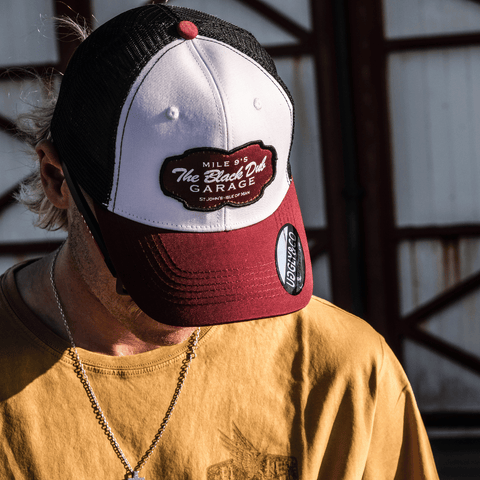 Burgundy Garage Cap