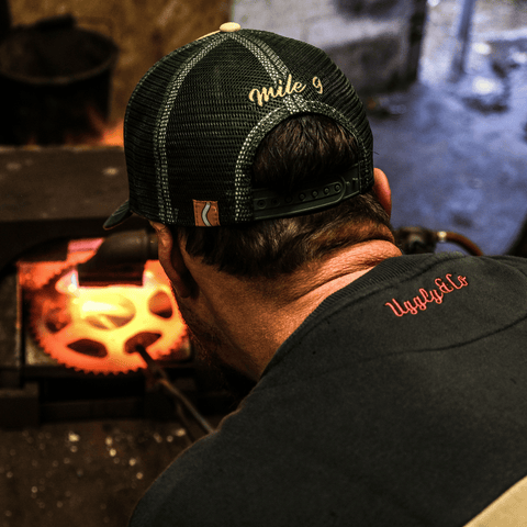 Green & Beige Garage Cap