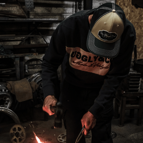 Green & Beige Garage Cap