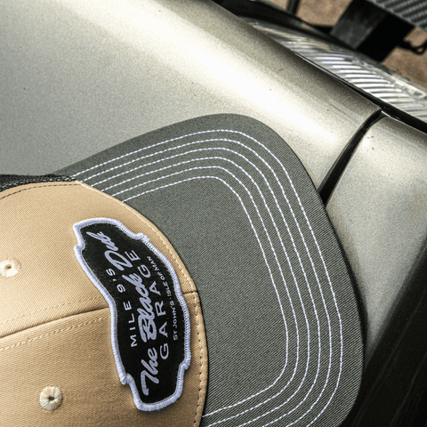 Green & Beige Garage Cap