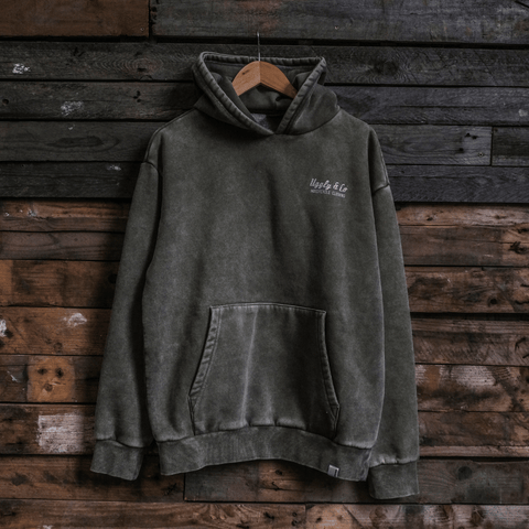 Green Diamond Acid Wash Hoodie