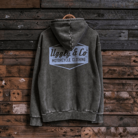 Green Diamond Acid Wash Hoodie