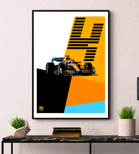 Lando Norris 2022 McLaren MCL36 F1 Print