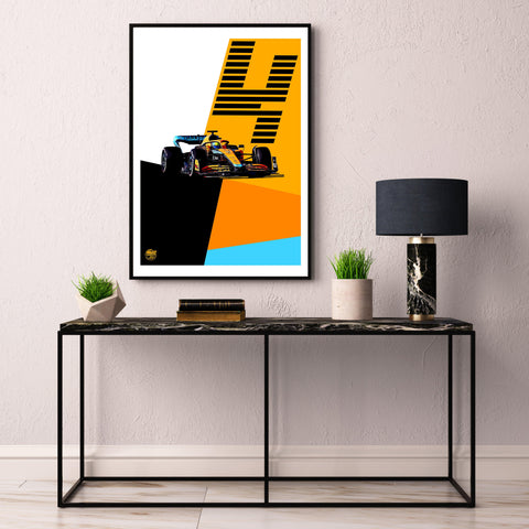 Lando Norris 2022 McLaren MCL36 F1 Print