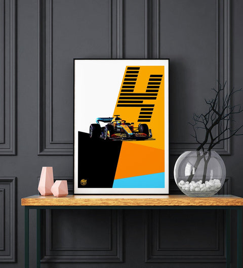 Lando Norris 2022 McLaren MCL36 F1 Print