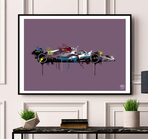 Lewis Hamilton 2022 Mercedes W13 F1 Print