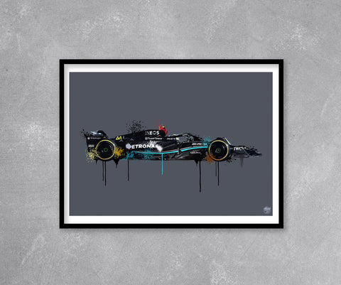 Lewis Hamilton 2023 Mercedes F1 Print