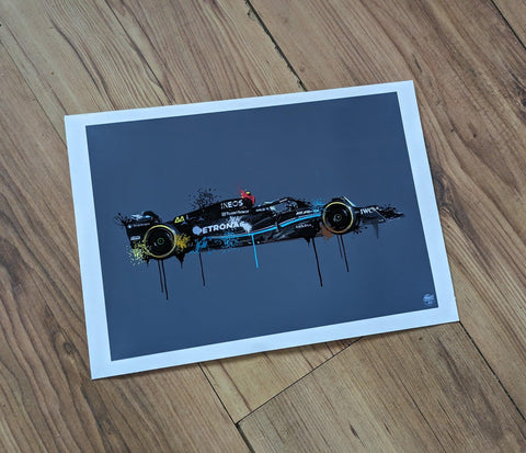 Lewis Hamilton 2023 Mercedes F1 Print