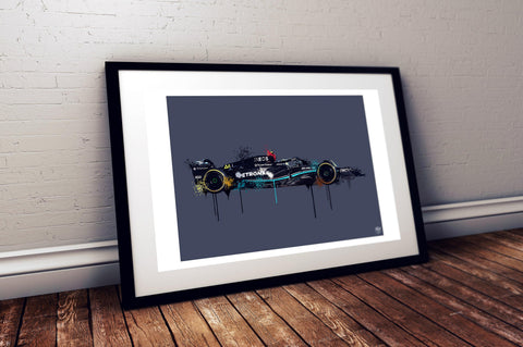 Lewis Hamilton 2023 Mercedes F1 Print