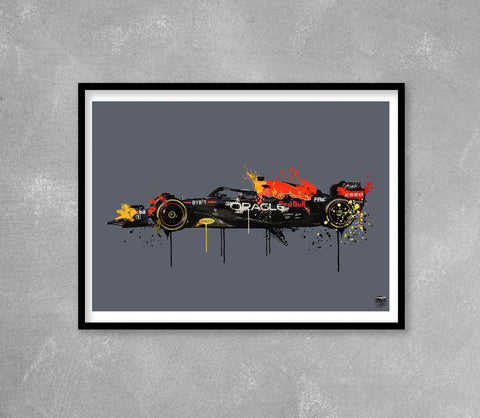 Max Verstappen 2023 Red Bull RB19 F1 Print